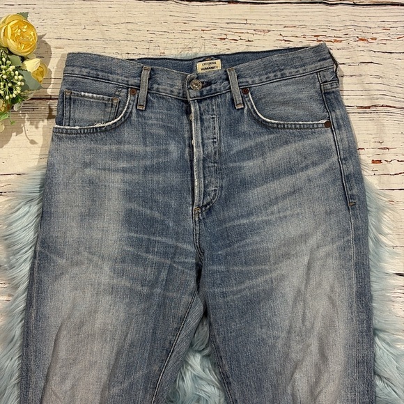 Citizens of Humanity Liya High Rise Classic Fit Torn Distressed Jeans - Picture 7 of 11
